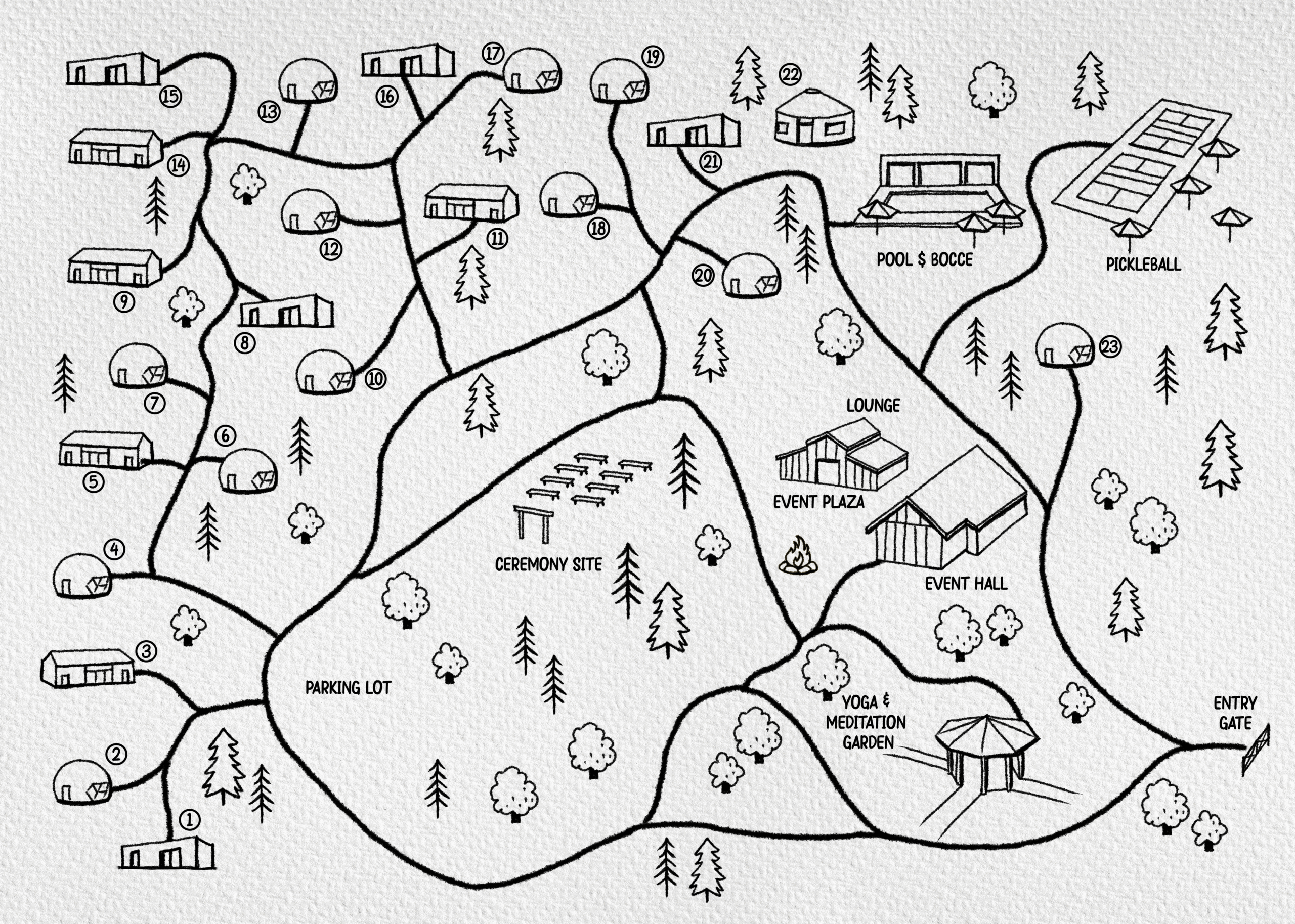 The Cedars Ranch Map